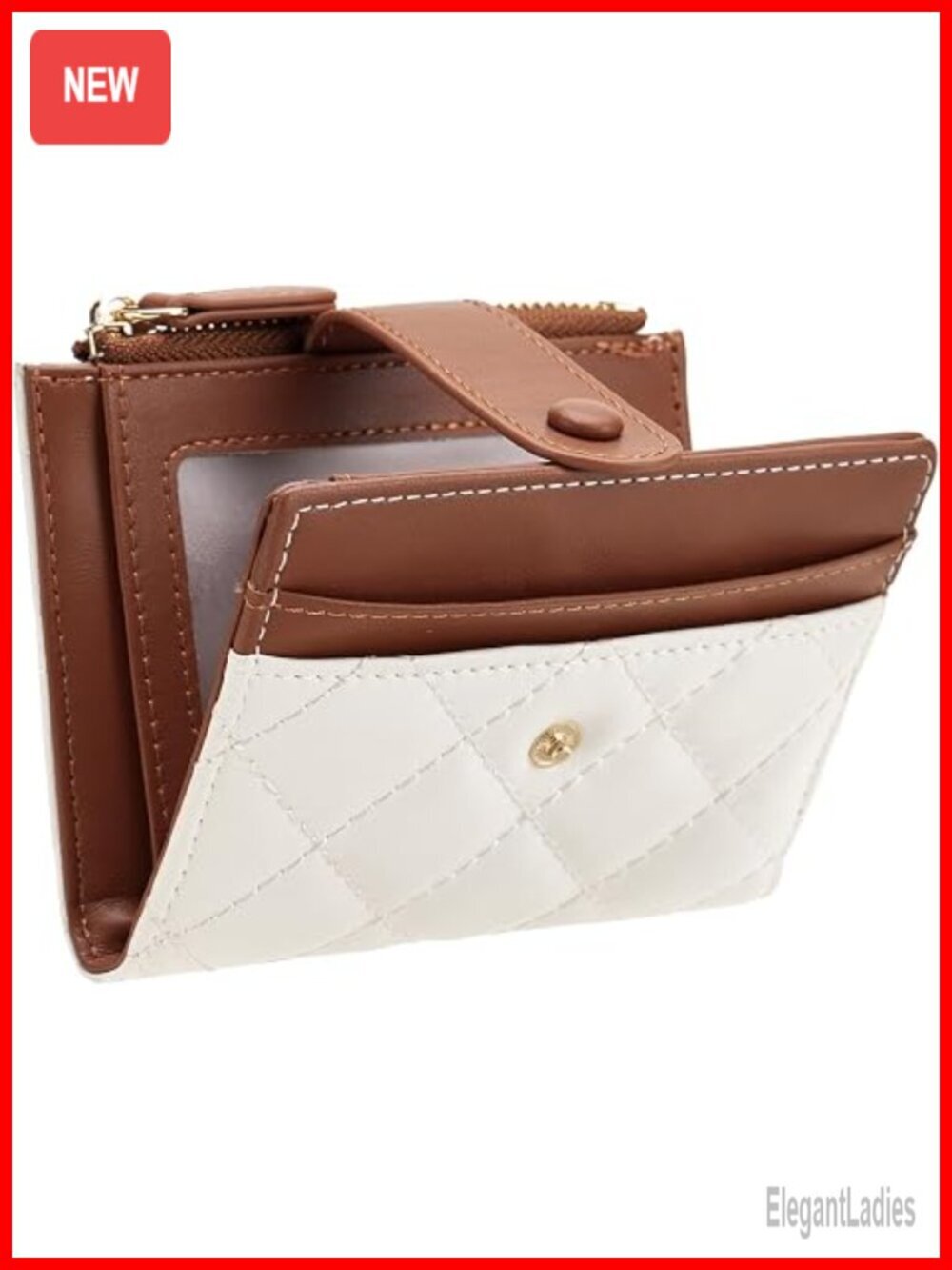 Small Bifold RFID Blocking Wallet with Zipper Coin Pocket